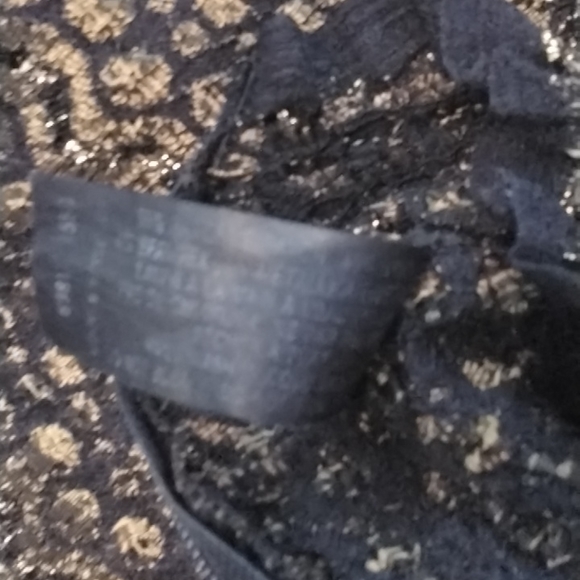 DONNA ladies sparkly black/bronze top, XL - Picture 10 of 11